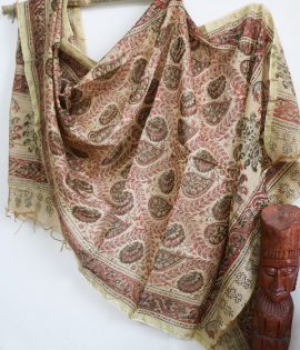 Kalamkari Chanderi Dupatta